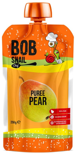 BOB SNAIL Puree smoothie z gruszki 100% owoców 250g
