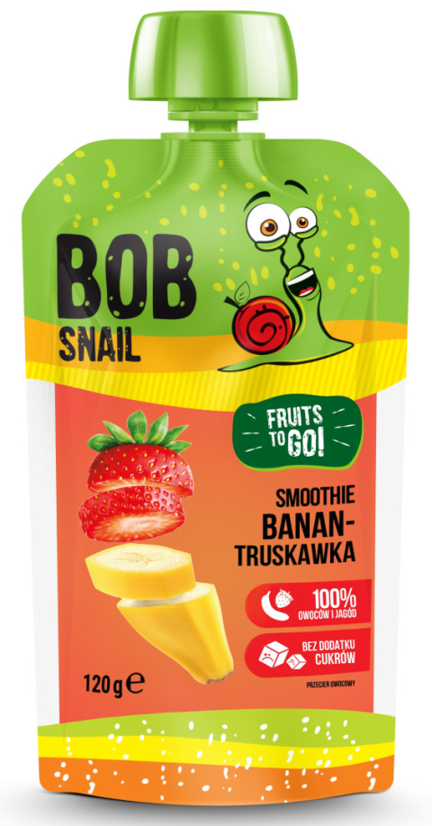 BOB SNAIL smoothie banan-truskawka 120g