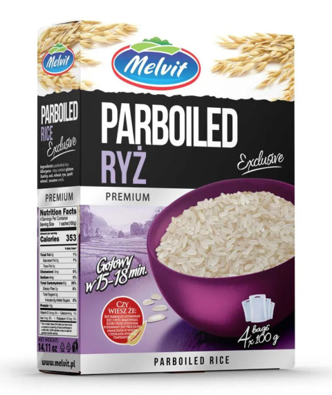 MELVIT Ryż parboiled 4x100g 400g