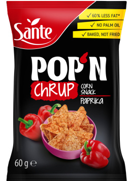 SANTE POP'N Chrup Snacki Popcornowe z Papryką 60g
