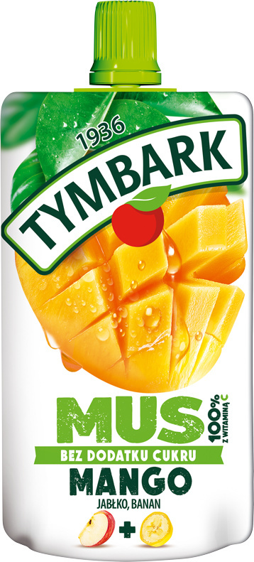 TYMBARK MUS 100% MANGO JABŁKO BANAN 120G TYMBARK MUS 100% MANGO JABŁKO BANAN 120G