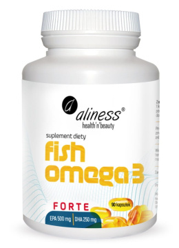 ALINESS Fish Omega 3 FORTE 500/250mg 90 kapsułek