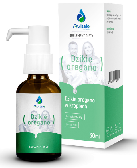 Avitale Dzikie oregano 100% naturalny olej 90% Naturalnego karwakrolu 30 ml Avitale Dzikie oregano 100% naturalny olej 90% Naturalnego karwakrolu 30 ml