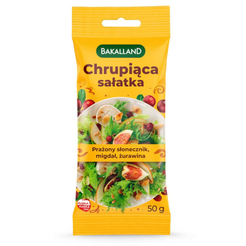 BAKALLAND CHRUPIĄCA SAŁATKA Z ŻURAWINĄ - 50G