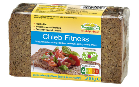 BENUS CHLEB ŻYTNI PEŁNOZIARNISTY FITNESS 500G BENUS CHLEB ŻYTNI PEŁNOZIARNISTY FITNESS 500G