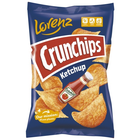 CRUNCHIPS Chipsy Ketchup 140g LORENZ CRUNCHIPS Chipsy Ketchup 140g LORENZ