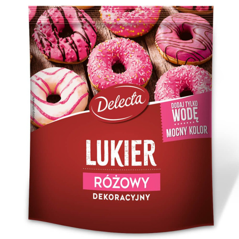 DELECTA LUKIER DEKORACYJNY RÓŻOWY- 80G