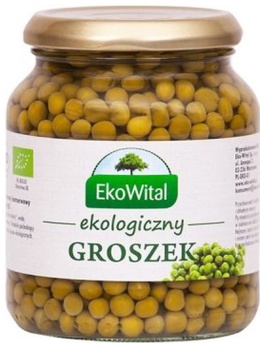 EkoWital Groszek zielony w zalewie BIO 350 g / 230 g