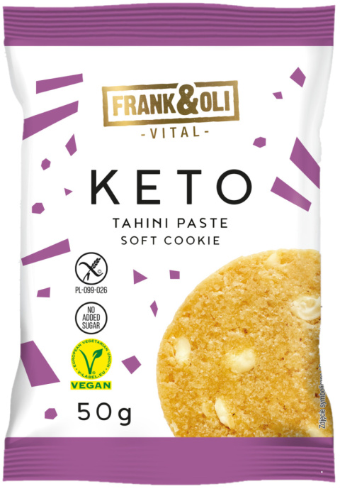 FRANK&OLI KETO Miękkie Ciasteczko tahini paste 50g