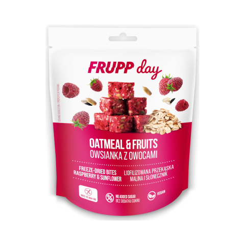 FRUPP Day kostka owsiana Malina i słonecznik 25g Celiko FRUPP Day kostka owsiana Malina i słonecznik 25g Celiko