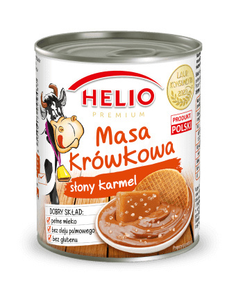 HELIO Masa krówkowa kajmak słony karmel Premium 400g