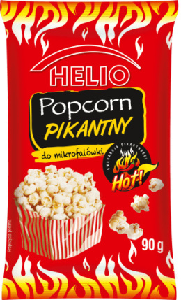 HELIO Popcorn do mikrofalówki pikantny 90G