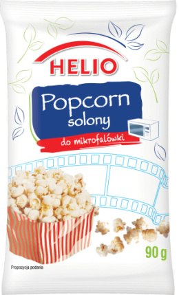 HELIO Popcorn do mikrofalówki solony 90G