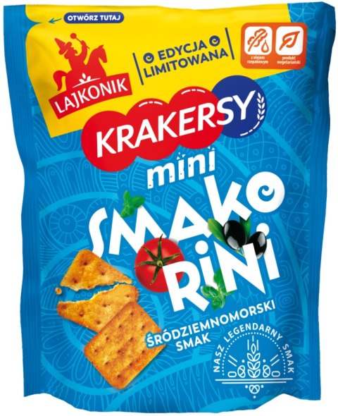 LAJKONIK Krakersy mini Smakorini 100g LAJKONIK Krakersy mini Smakorini 100g