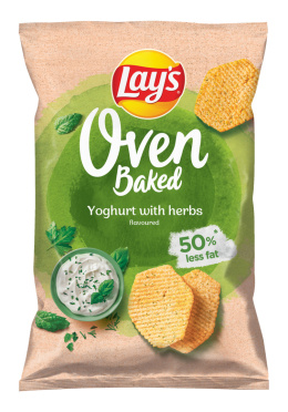 LAY'S OVEN BAKED Chipsy o smaku Jogurtu z ziołami 110G