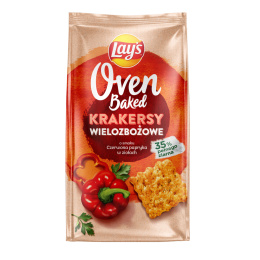 LAY'S Oven Baked Krakersy wielozbożowe o smaku czerwonej papryki 80G