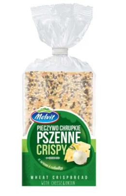 MELVIT Crispy pieczywo chrupkie z serem i cebulką 130g