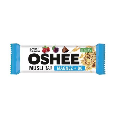 OSHEE Baton Vitamin Musli bar śliwka - żurawina 40g