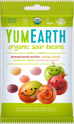 YumEarth Organiczne żelki Sour Beans 50g