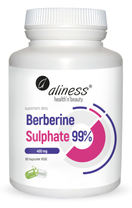 ALINESS Berberyna Berberine Sulphate 99% 400 mg 60 vege kapsułek