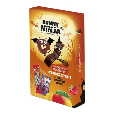 BUNNY NINJA Halloween owocowe zdrowe słodycze
