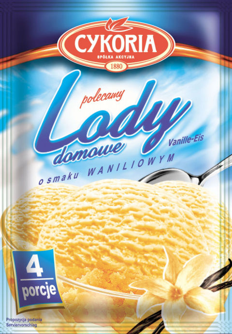 CYKORIA Lody domowe o smaku waniliowym 60g CYKORIA Lody domowe o smaku waniliowym 60g