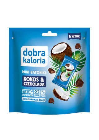DOBRA KALORIA MINI BATONIKI KOKOS&CZEKOLADA 102G 6szt