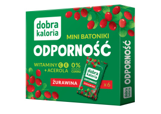 DOBRA KALORIA Mini batoniki Odporność Acerola witamina C 102G NOWOŚĆ