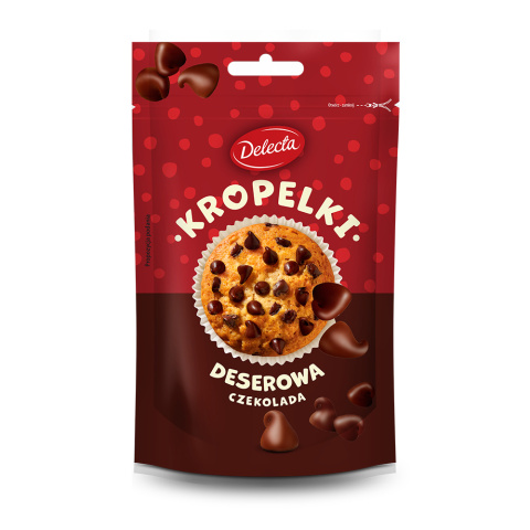 Delecta Kropelki deserowa czekolada 80g Delecta Kropelki deserowa czekolada 80g