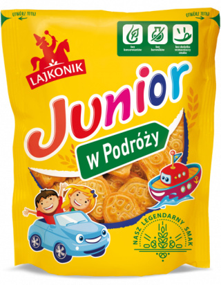 LAJKONIK JUNIOR w Podróży Krakersy Ciasteczka 100g