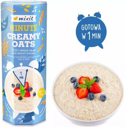 MIXIT Creamy Oats Błyskawiczne płatki owsiane 750G MIXIT Creamy Oats Błyskawiczne płatki owsiane 750G
