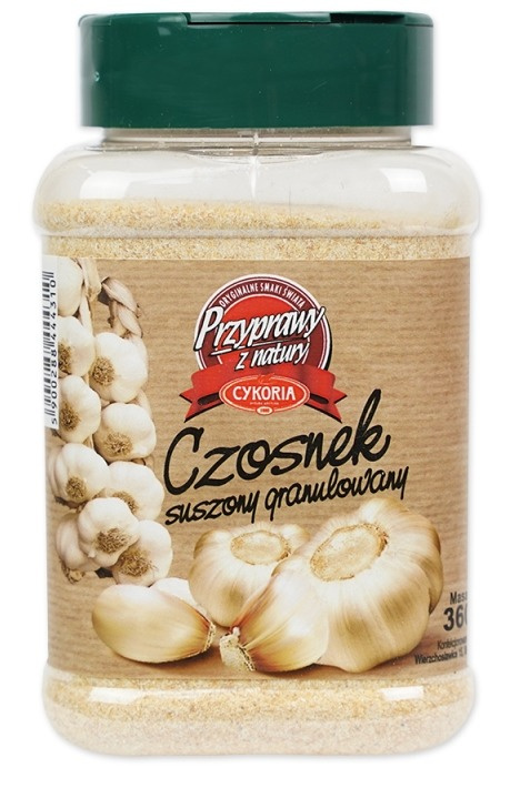 CYKORIA Czosnek suszony granulowany 360g CYKORIA Czosnek suszony granulowany 360g