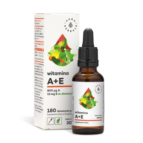 AURA HERBALS Witamina A + E, krople 30 ml AURA HERBALS Witamina A + E, krople 30 ml
