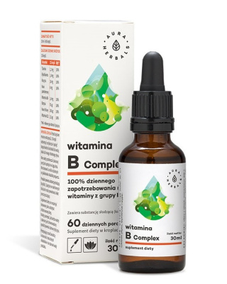 AURA HERBALS Witamina B Complex, krople 30 ml