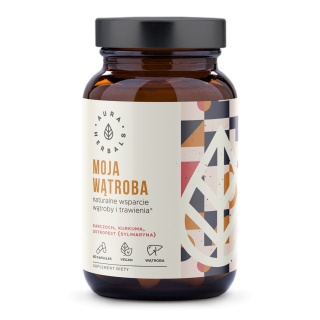AURA HERBALS Moja Wątroba, karczoch, ostropest, kurkuma, kapsułki 60 szt.