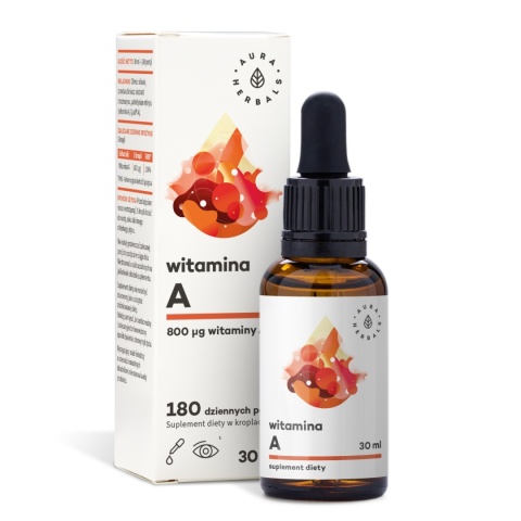 AURA HERBALS Witamina A, krople 30 ml AURA HERBALS Witamina A, krople 30 ml
