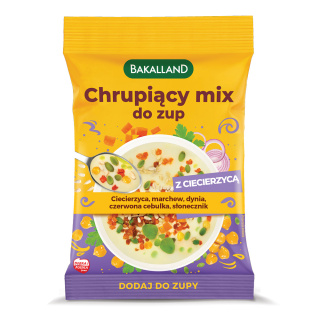 BAKALLAND Chrupiący Mix do zup z ciecierzycą 75g