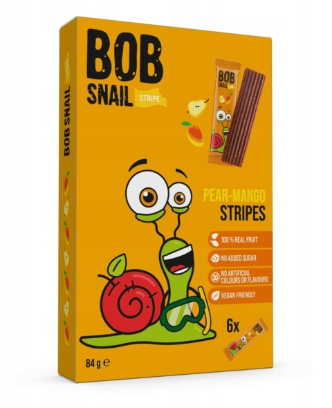 BOB SNAIL Przekąska gruszka-mango 84g BOB SNAIL Przekąska gruszka-mango 84g