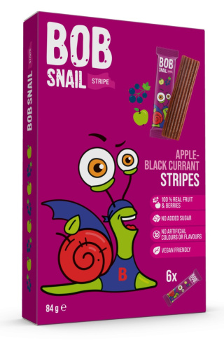 BOB SNAIL Przekąska jabłkowo-porzeczkowa 84g