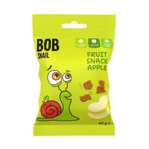 BOB SNAIL Żelki o smaku jabłka 40g BOB SNAIL Żelki o smaku jabłka 40g