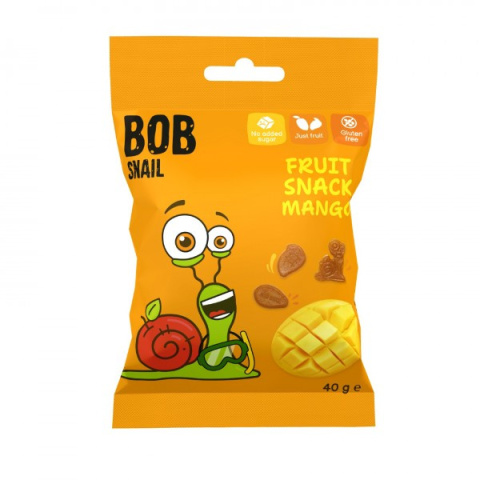 BOB SNAIL Żelki o smaku mango 40g BOB SNAIL Żelki o smaku mango 40g