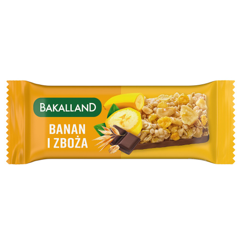 Bakalland Baton zbożowy BA! banan 40g Batonik Bakalland Baton zbożowy BA! banan 40g Batonik