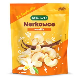 BAKALLAND Orzechy nerkowca prażone Wanilia 170g