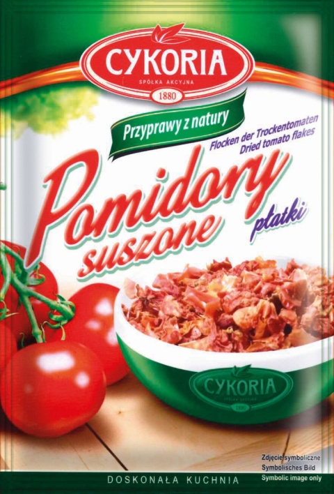 CYKORIA Pomidory suszone płatki 15g CYKORIA Pomidory suszone płatki 15g
