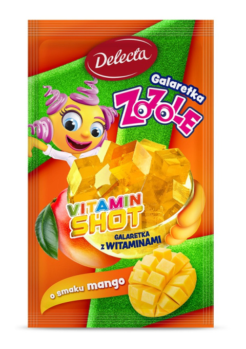 DELECTA Galaretka Vitamin Shot Mango ed. ZOZOLE 70g DELECTA Galaretka Vitamin Shot Mango ed. ZOZOLE 70g