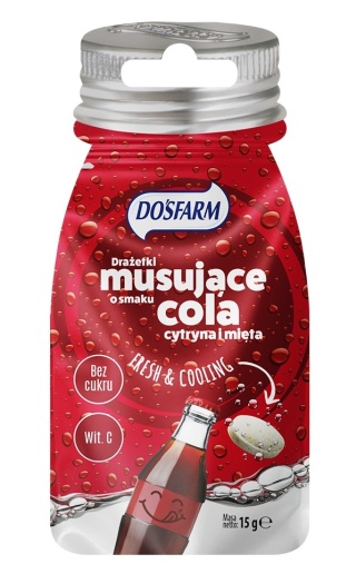 DOSFARM Drażetki odświeżające cola cytryna + mięta 15g