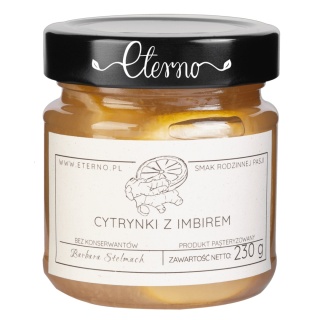 ETERNO Cytrynki z imbirem w syropie 230g
