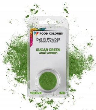 FOOD COLOURS Barwnik w proszku WS-P-057 Zielony cukrowy 4g