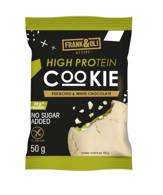 FRANK&OLI Hight Protein Cookie Pistachio&White Chocolate 50g
