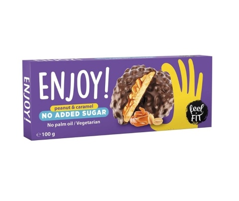 Feel FIT Ciastka z karmelem i orzeszkami bez cukru 100g